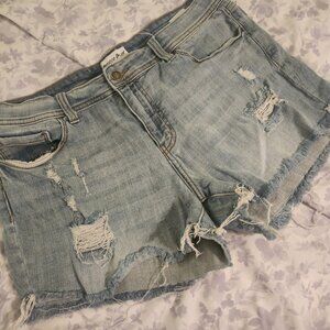 Studio Blue Women's Distressed Denim Shorts, Size 32